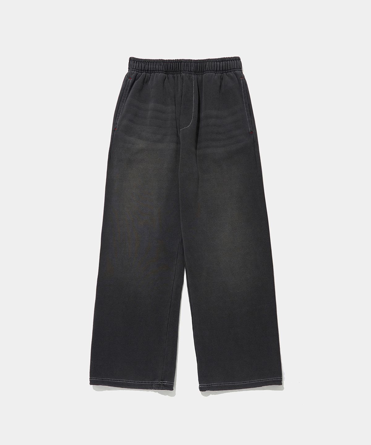 컬럼비아 유니버시티(COLUMBIA UNIVERSITY) CAT WASHED LOOSE-FIT DENIM TERRY SWEATPANTS_BLACK JEAN