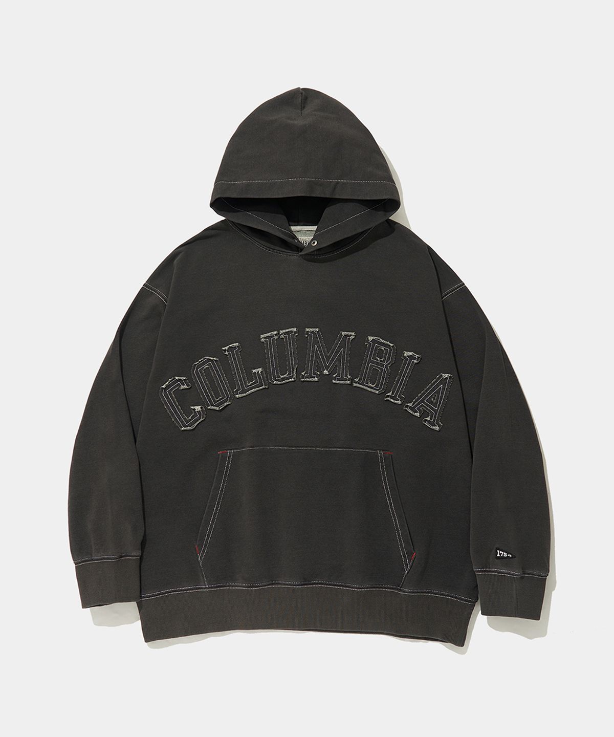 컬럼비아 유니버시티(COLUMBIA UNIVERSITY) BIG ARCH DENIM TERRY HOODIE_BLACK JEAN