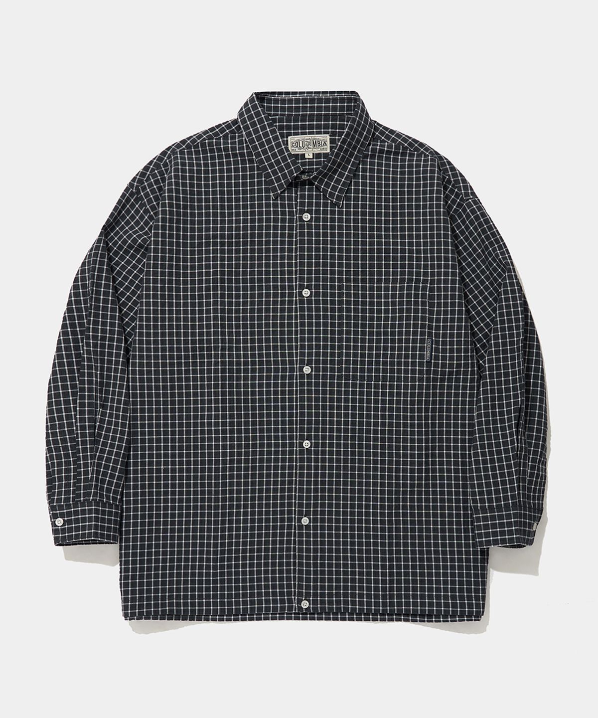 컬럼비아 유니버시티(COLUMBIA UNIVERSITY) MICRO-CHECK UTILITY SHIRTS_BLACK