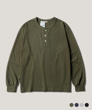 스테이블 헨리넥 긴팔티 카키 SJLT4748