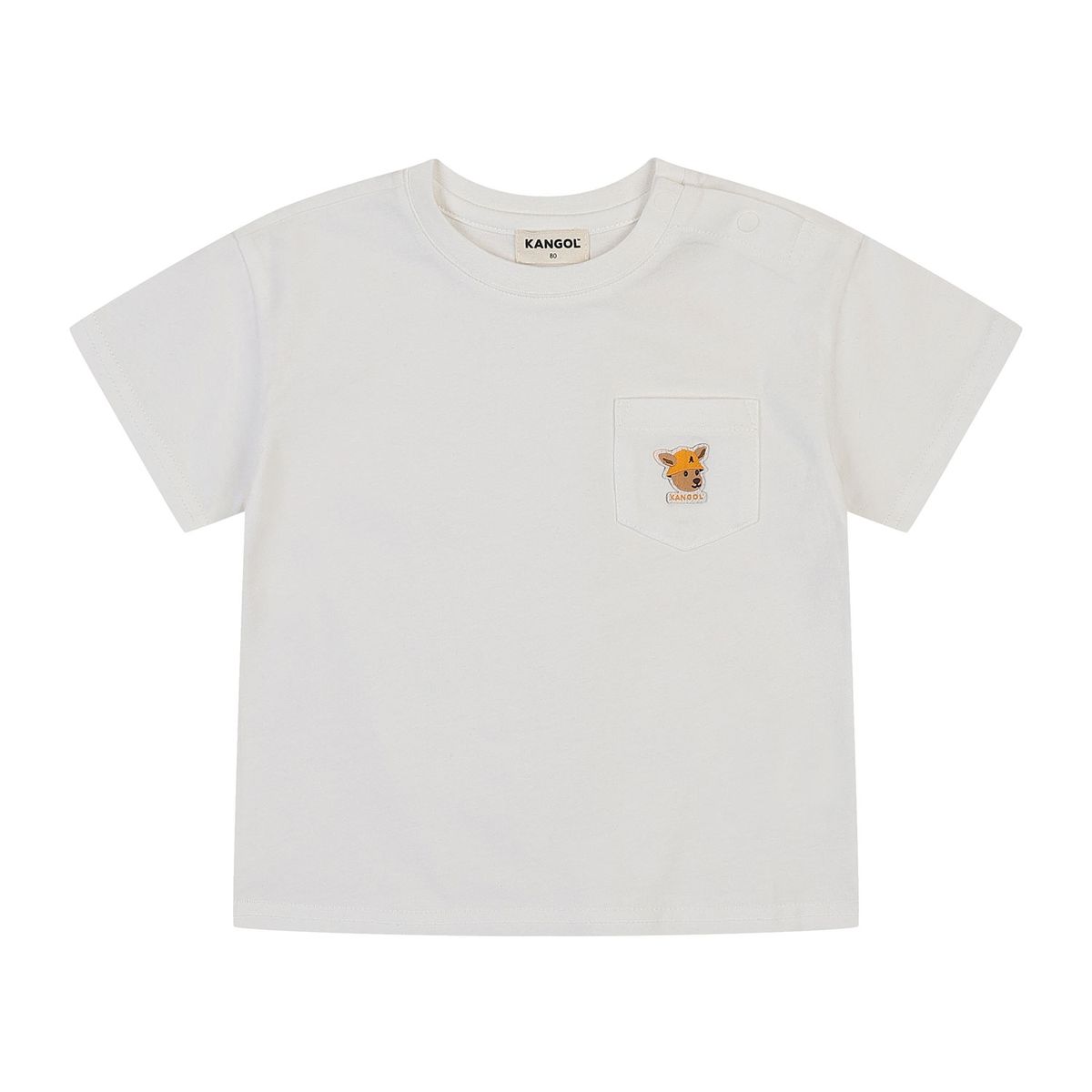 캉골키즈(KANGOL KIDS) [베이비] 루 심볼 숏 슬리브 티셔츠 SA 0C09 아이보리