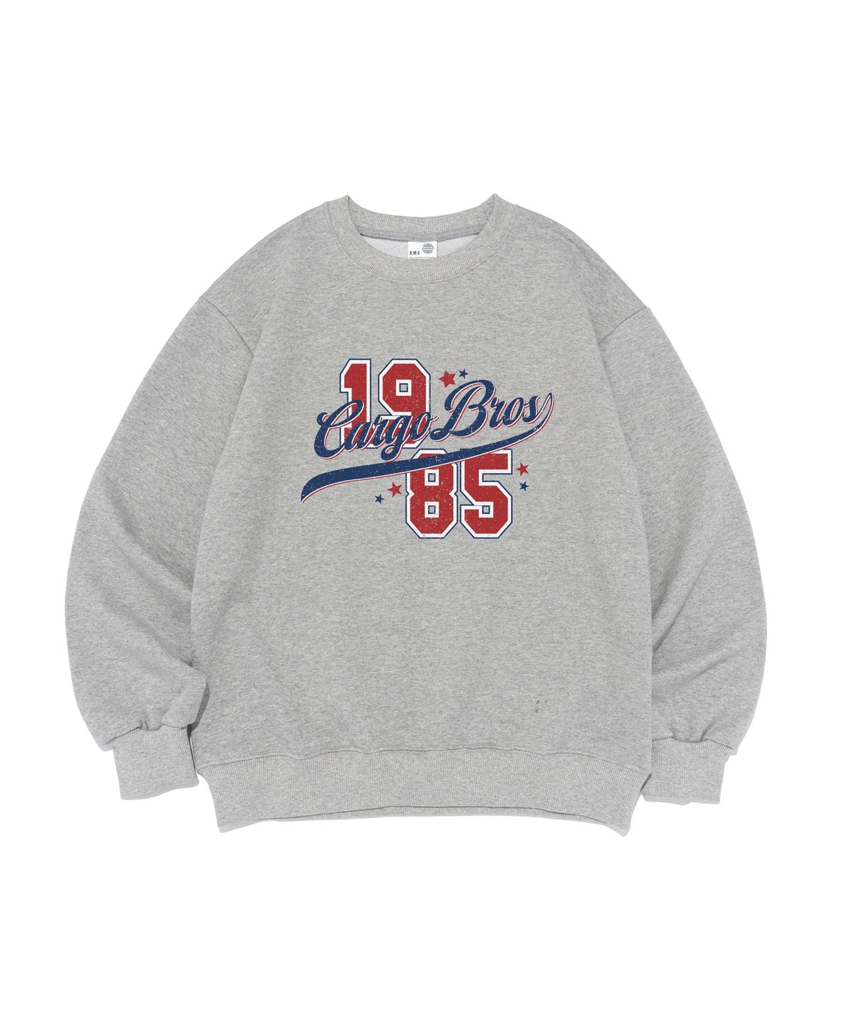 카고브로스(CARGOBROS) [기모선택] 브로스 1985 넘버링 맨투맨 (그레이)