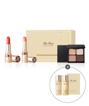 더 퍼스트 제너츄어 코랄 립스틱&립밤 듀오 기획 세트