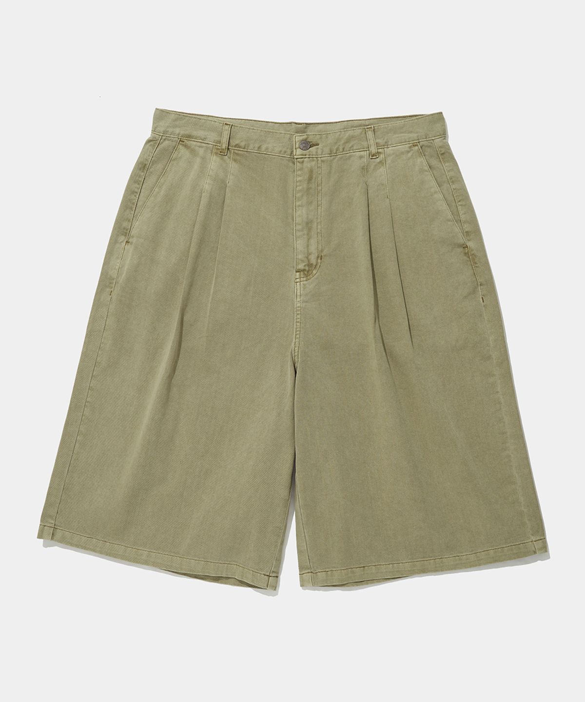 컬럼비아 유니버시티(COLUMBIA UNIVERSITY) TWOTUCK DYED TWILL BERMUDA SHORTS PANTS_BEIGE