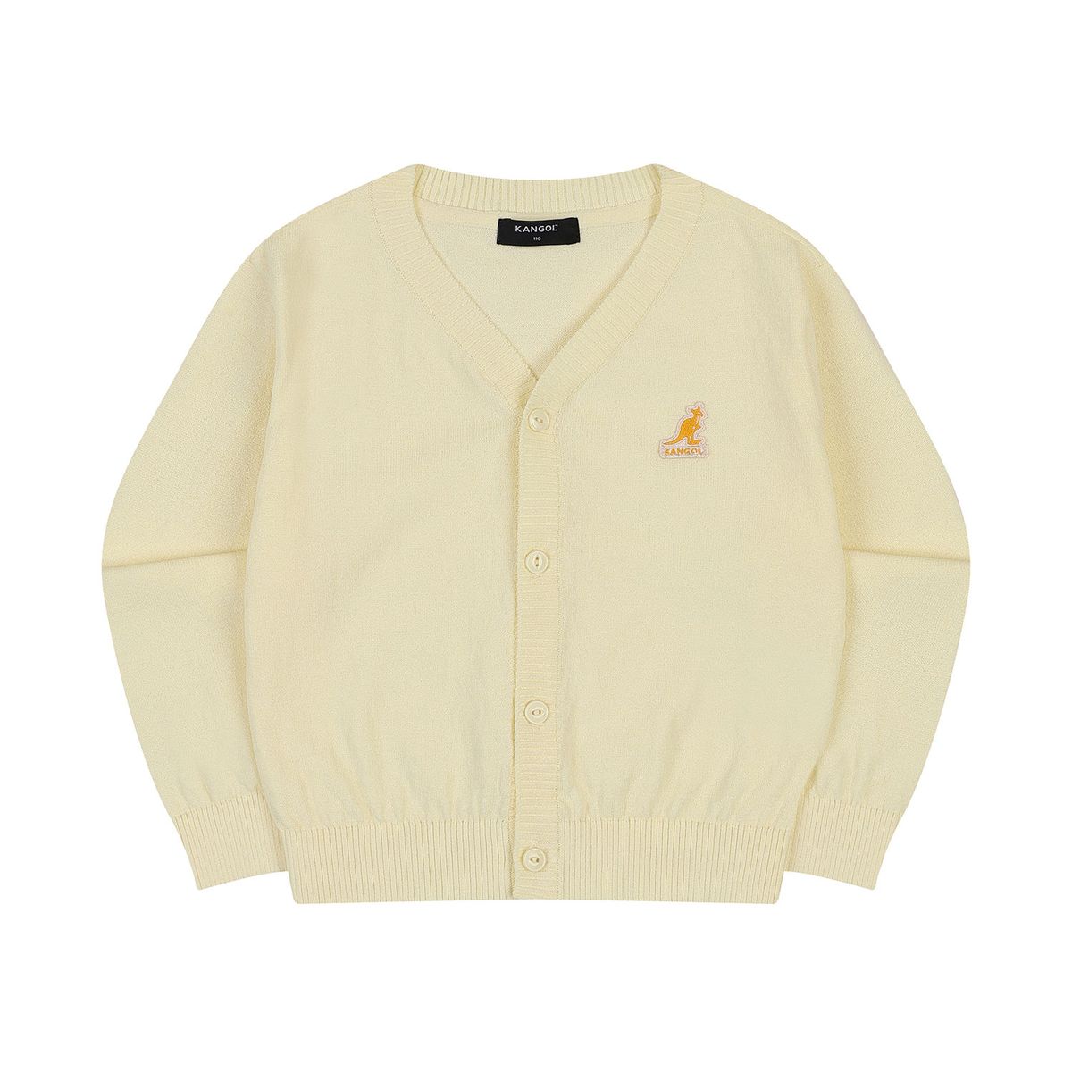 캉골키즈(KANGOL KIDS) 썸머 로고 가디건 SB 0001 옐로우