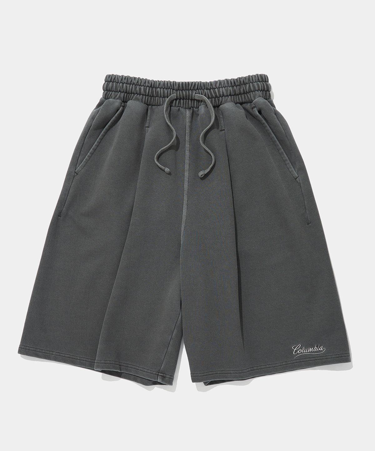 컬럼비아 유니버시티(COLUMBIA UNIVERSITY) NY STREET TAIL DYED TERRY SHORTS PANTS_CHARCOAL