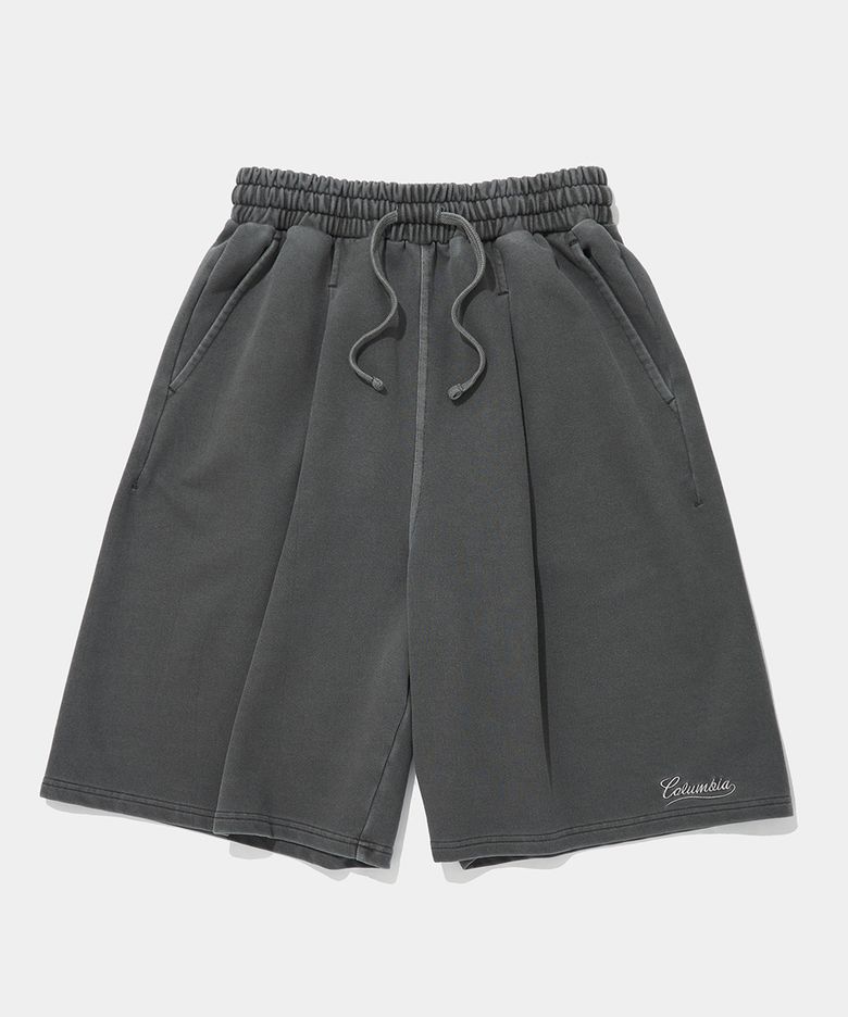 NY STREET TAIL DYED TERRY SHORTS PANTS_CHARCOAL