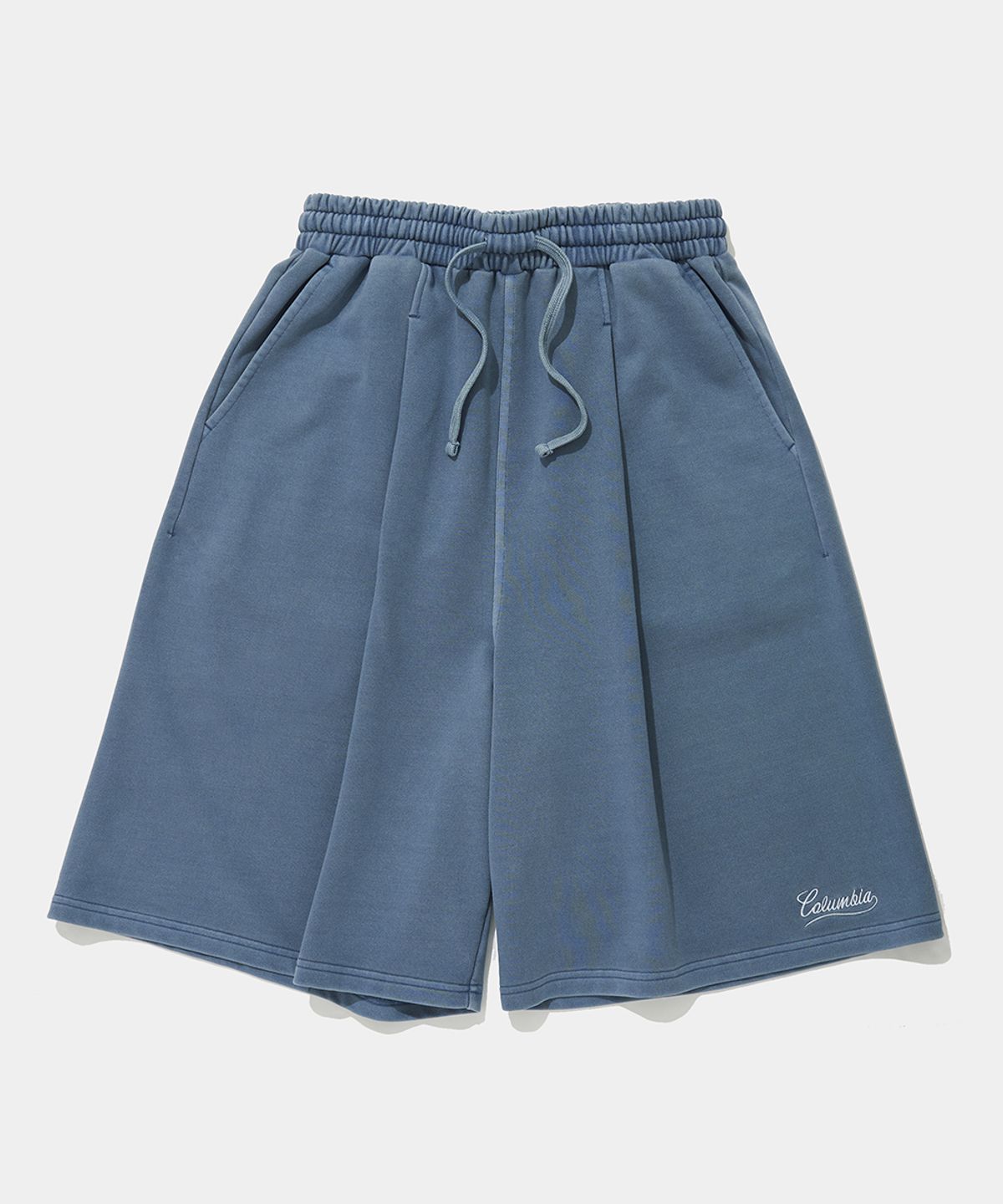 컬럼비아 유니버시티(COLUMBIA UNIVERSITY) NY STREET TAIL DYED TERRY SHORTS PANTS_DUST BLUE