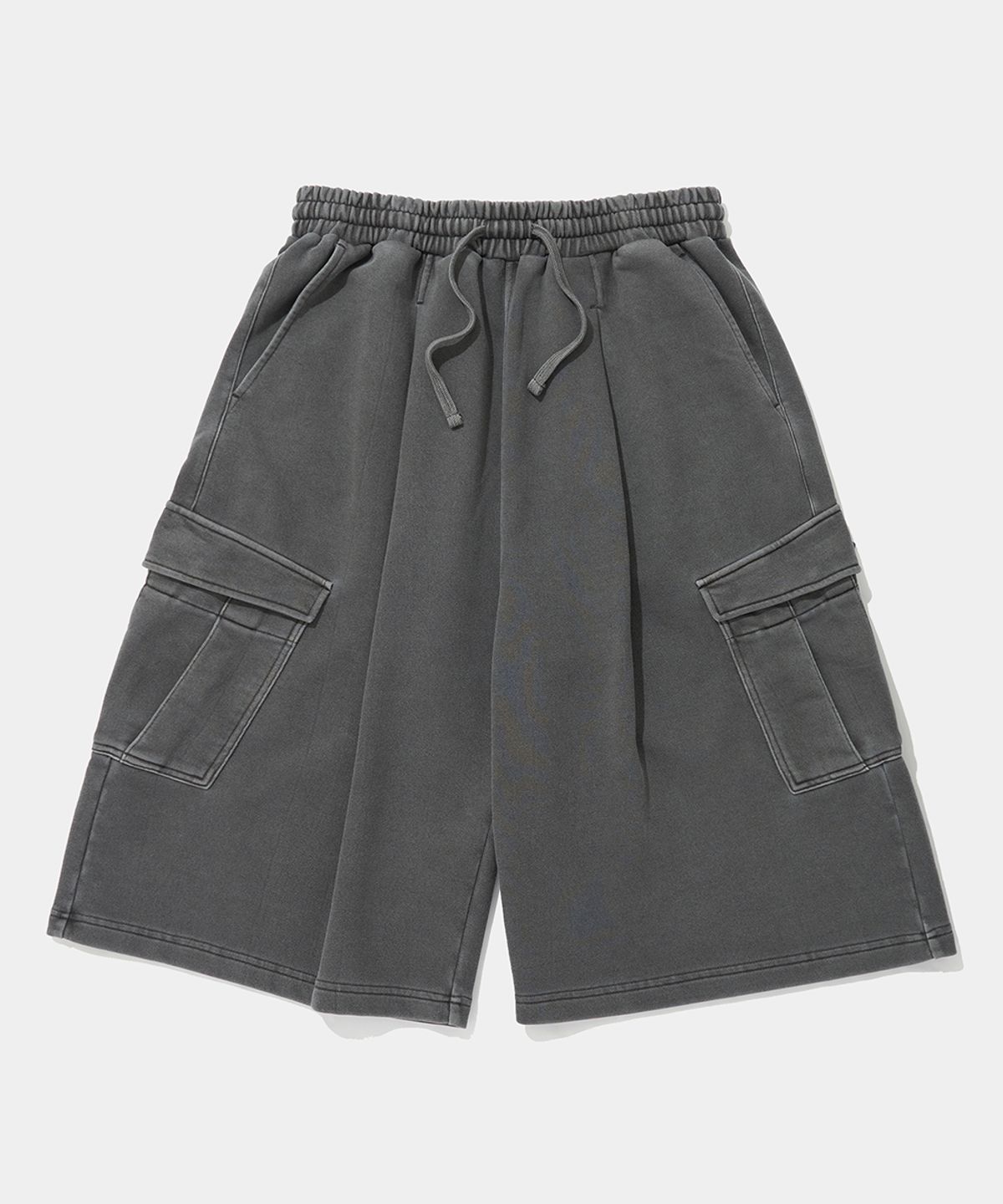 컬럼비아 유니버시티(COLUMBIA UNIVERSITY) BIG POCKET DYED TERRY SHORTS PANTS_CHARCOAL
