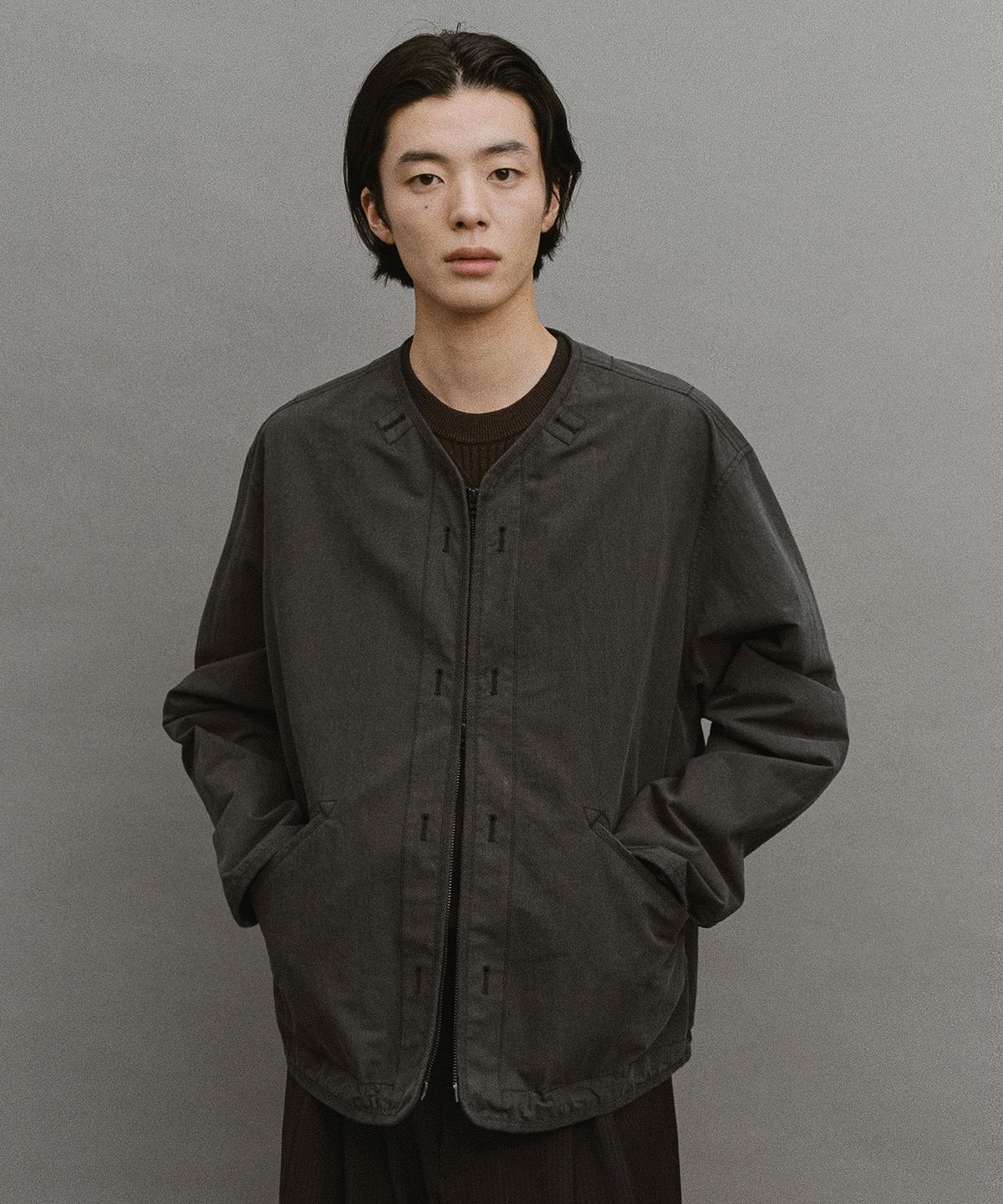 어나더 오피스(ANOTHER OFFICE) Modern Liner Jacket (Coal)