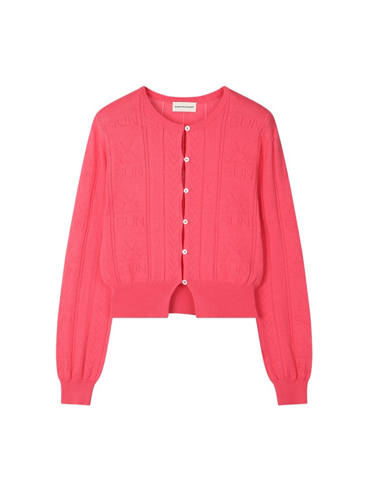 선데이후르츠마켓(SUNDAY FRUIT MARKET) W) SUN LIGHTS CARDIGAN PINK