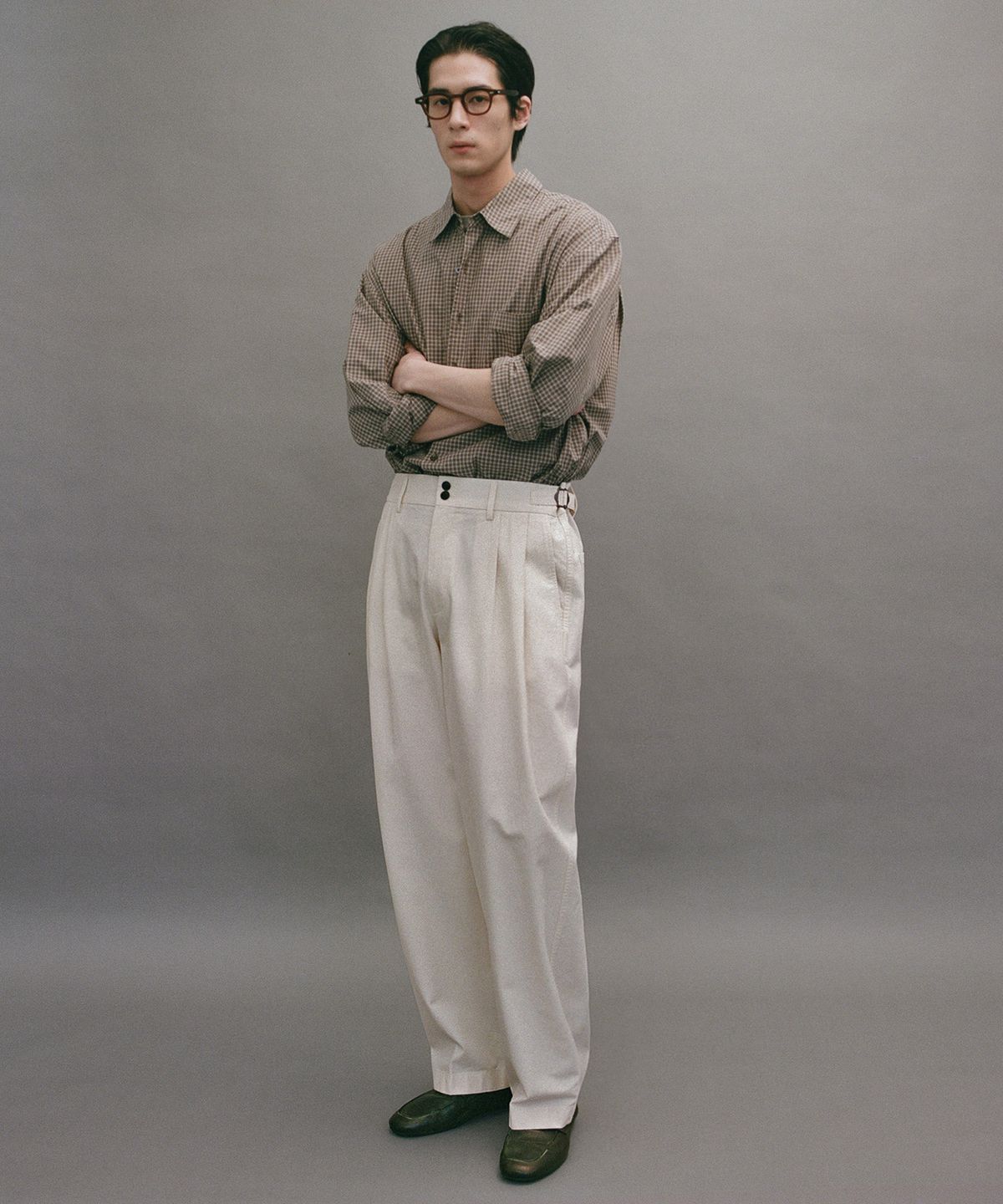 어나더 오피스(ANOTHER OFFICE) [SS] Santiago Chino Pants Flexible (Milk)