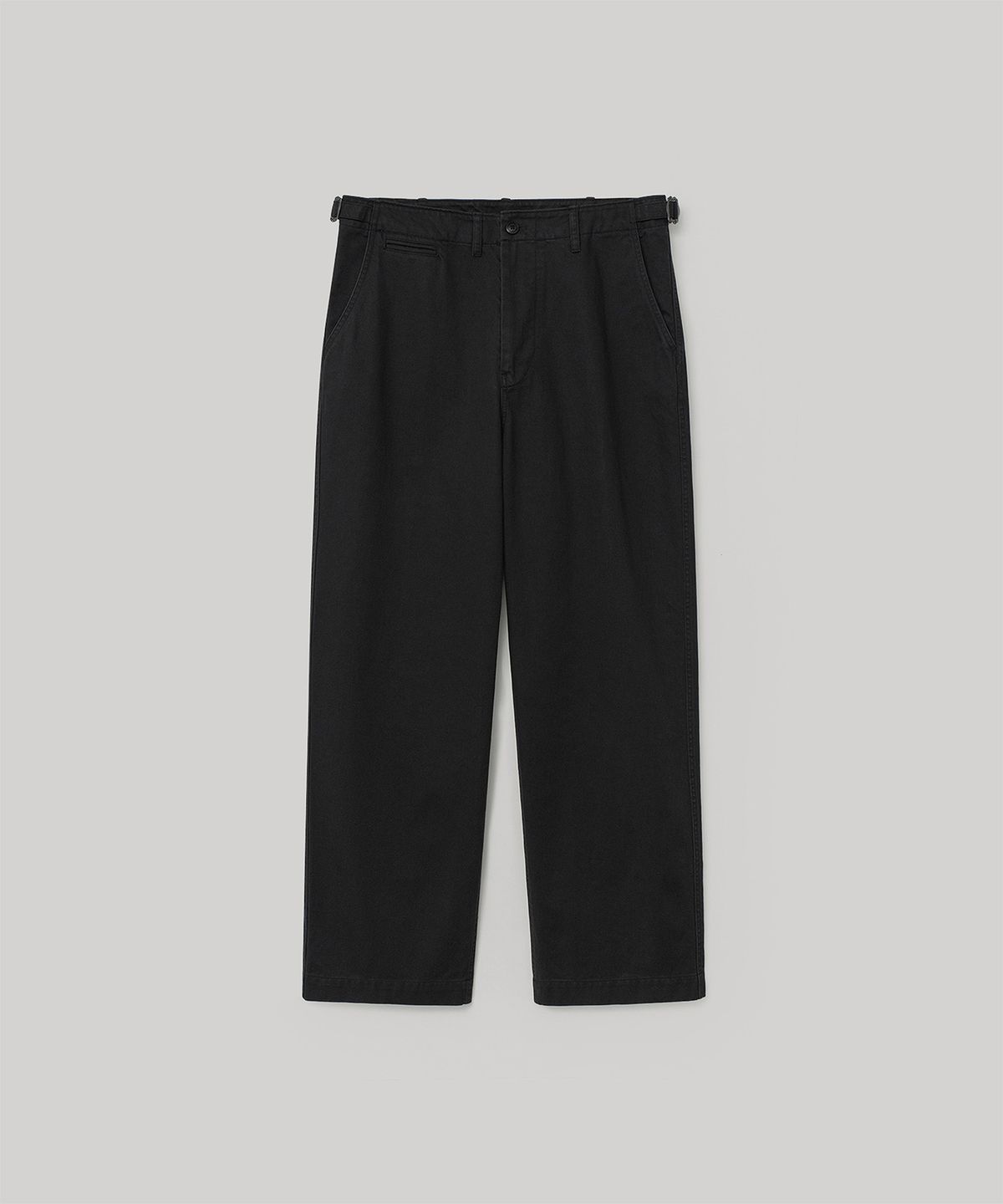 어나더 오피스(ANOTHER OFFICE) French Drill Chino Pants (Black)