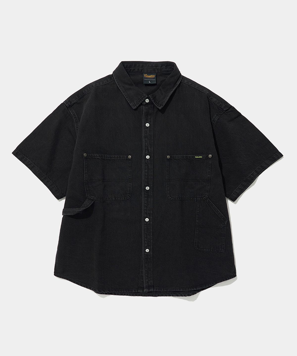 컬럼비아 유니버시티(COLUMBIA UNIVERSITY) UTILITY TWO POCKET DENIM SHIRTS_BLACK