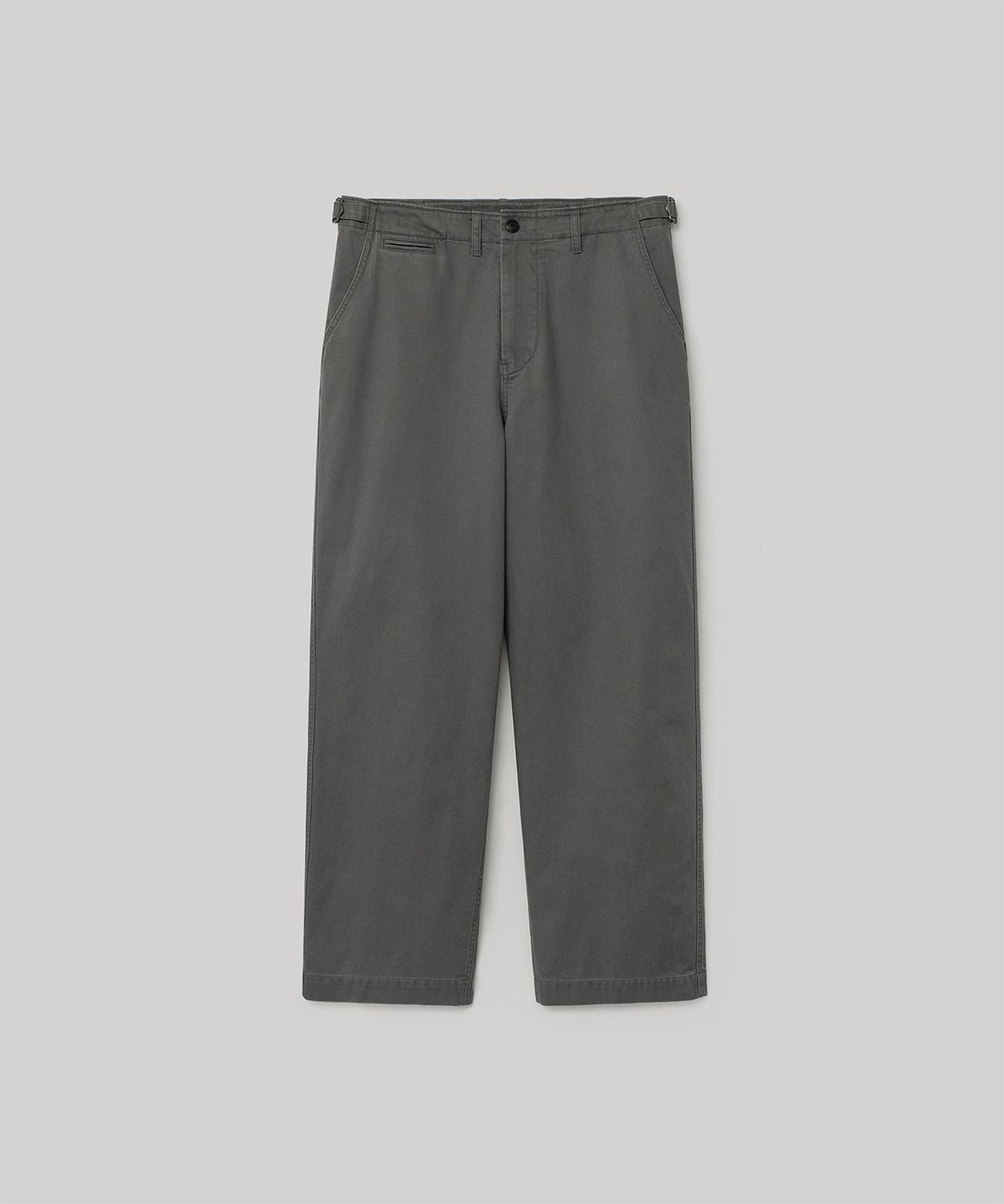 어나더 오피스(ANOTHER OFFICE) French Drill Chino Pants (Smoky Gray)
