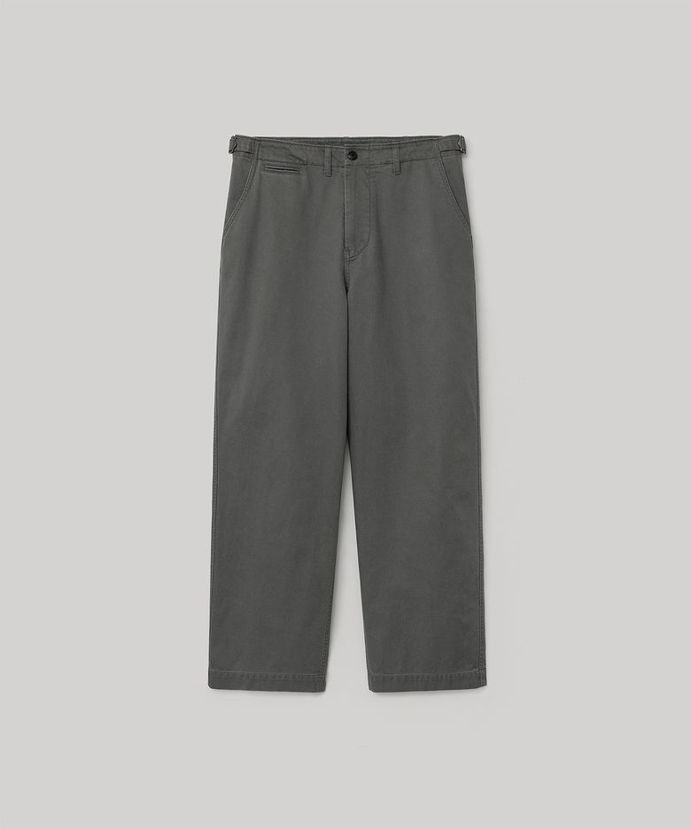 French Drill Chino Pants (Smoky Gray)