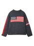 SUNDAY FLAG KNIT SWEATER NAVY