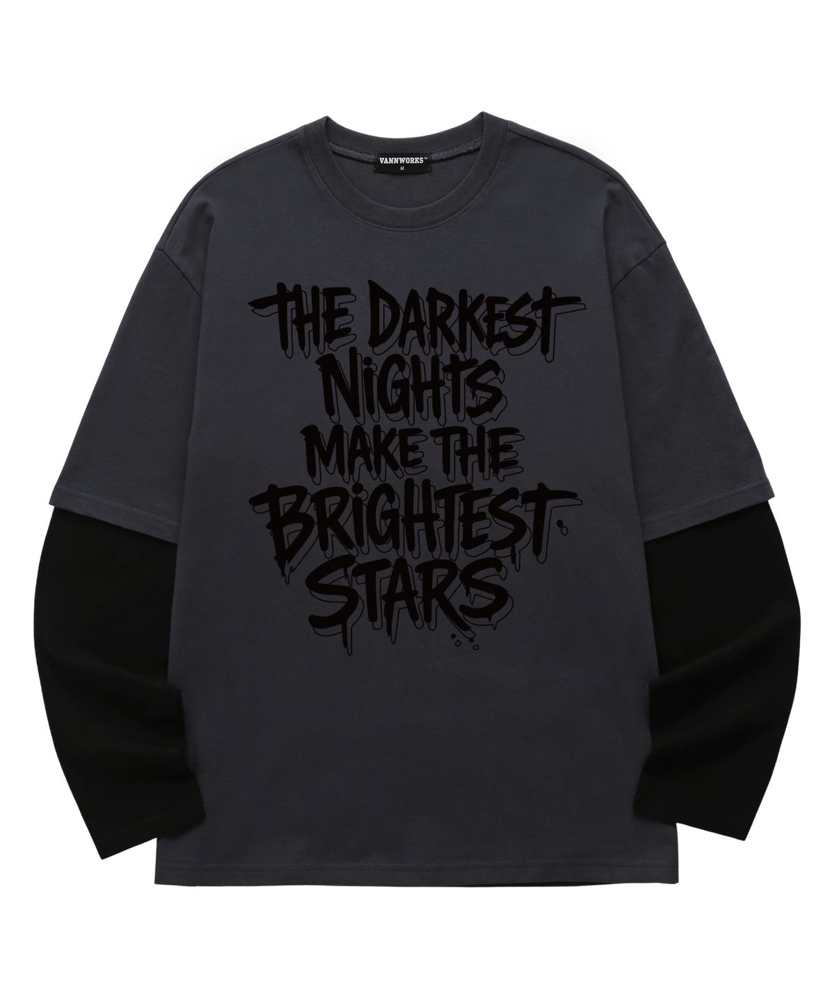 밴웍스(VANNWORKS) 레이어드 DARKEST NIGHT 롱슬리브 (VVLL0223) 차콜