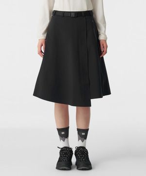 여성 방수 랩 스커트 JKPOM26252BLK