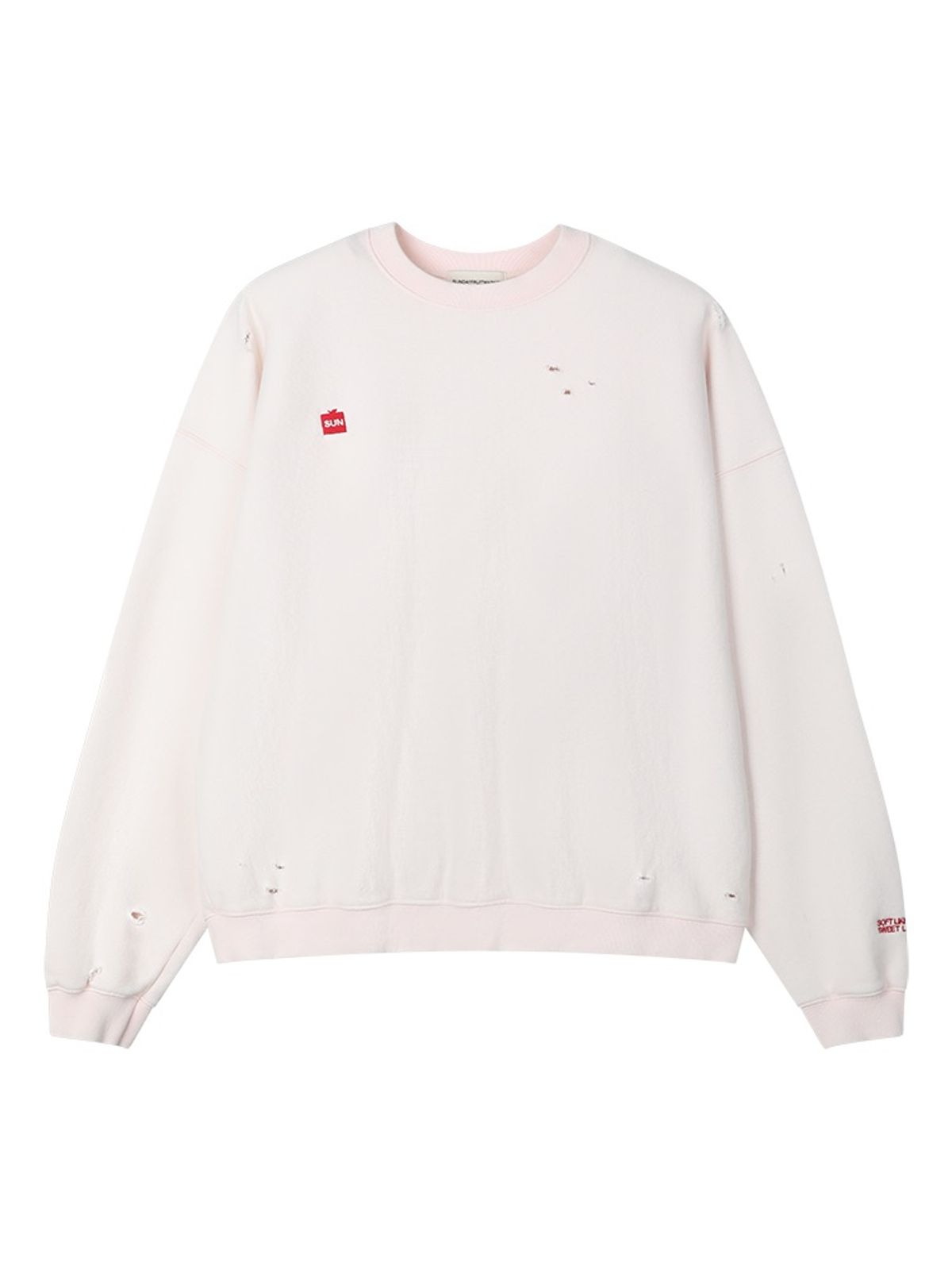 선데이후르츠마켓(SUNDAY FRUIT MARKET) SQUARE APPLE SWEAT CREW PINK