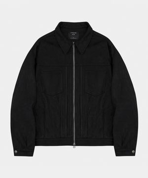 어반스 스웨이드 블루종 자켓 블랙