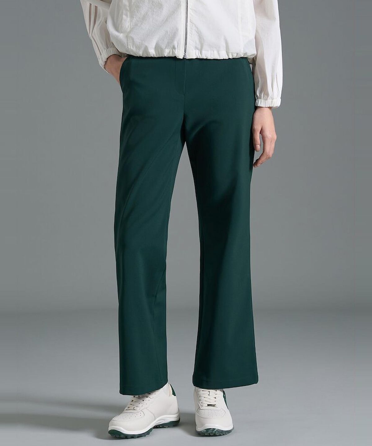 빈폴골프(BEANPOLE GOLF) 여성 와이드 부츠컷 팬츠 - 그린