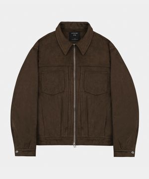 어반스 스웨이드 블루종 자켓 다크브라운