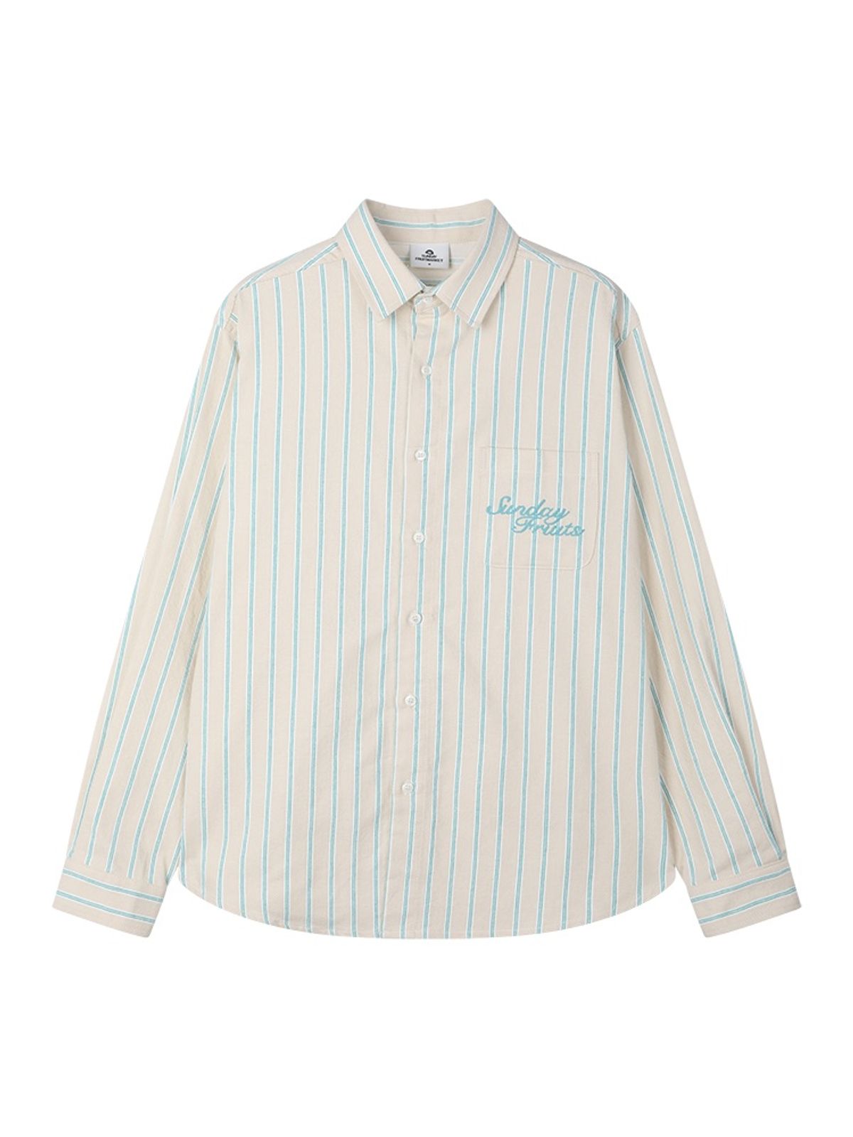 선데이후르츠마켓(SUNDAY FRUIT MARKET) SUN DENIM STRIPE SHIRT BEIGE