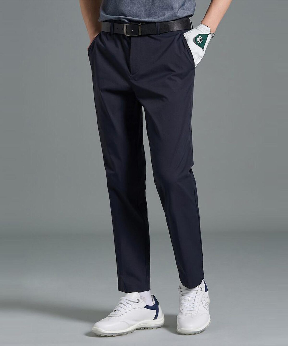 빈폴골프(BEANPOLE GOLF) 남성 면터치 테이퍼드 팬츠 - 네이비