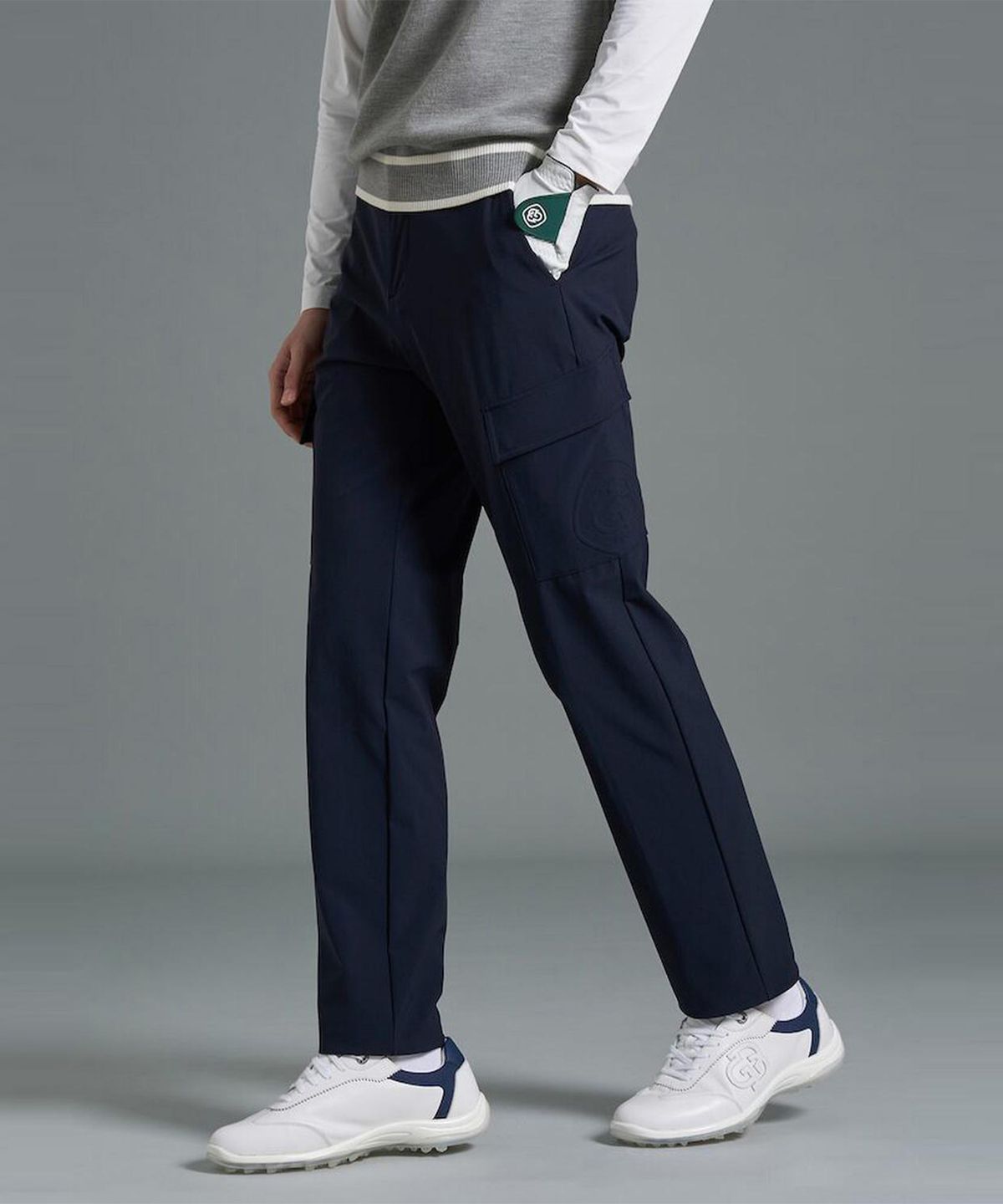 빈폴골프(BEANPOLE GOLF) 남성 카고 스트레이트 팬츠 - 네이비