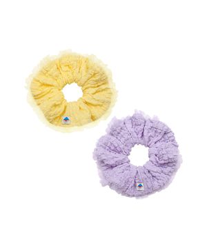 코튼캔디 레이스 스크런치 세트_멀티컬러