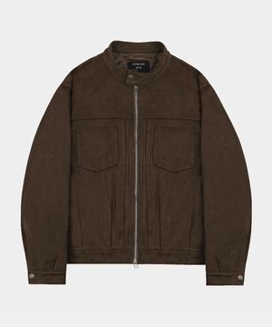 카프레이서 스웨이드 블루종 자켓 다크브라운