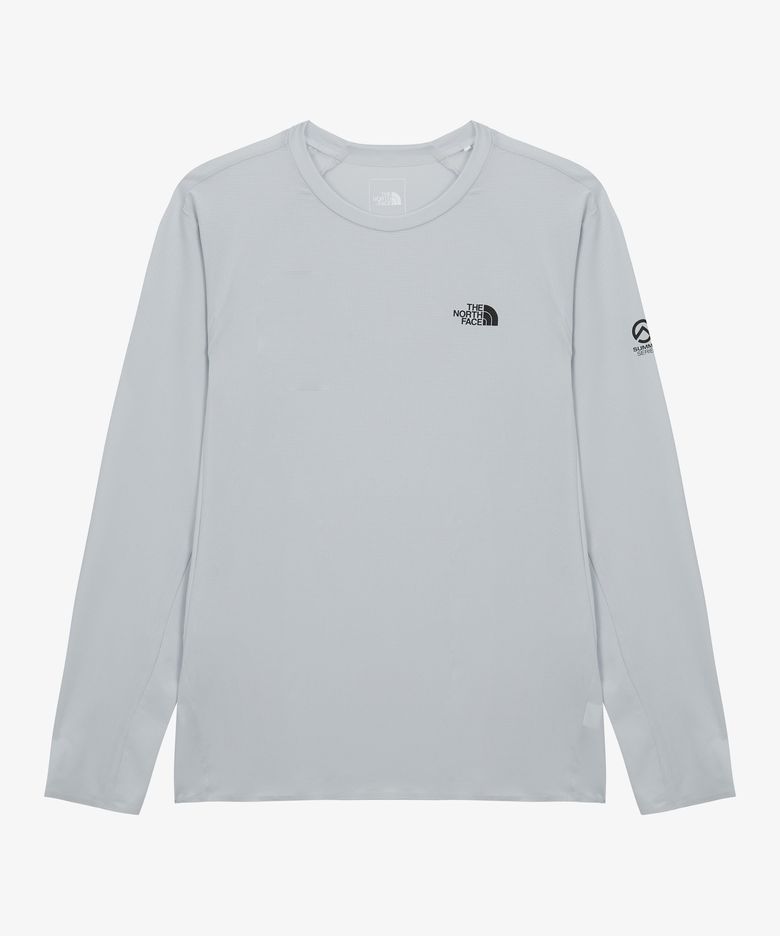 NT7TS10B 남성 메라피크 긴팔 티 LIGHT GRAY