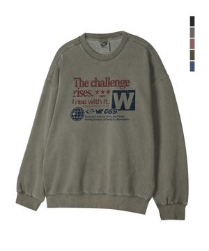 Challenge 피그먼트 오버핏 맨투맨_5 COL