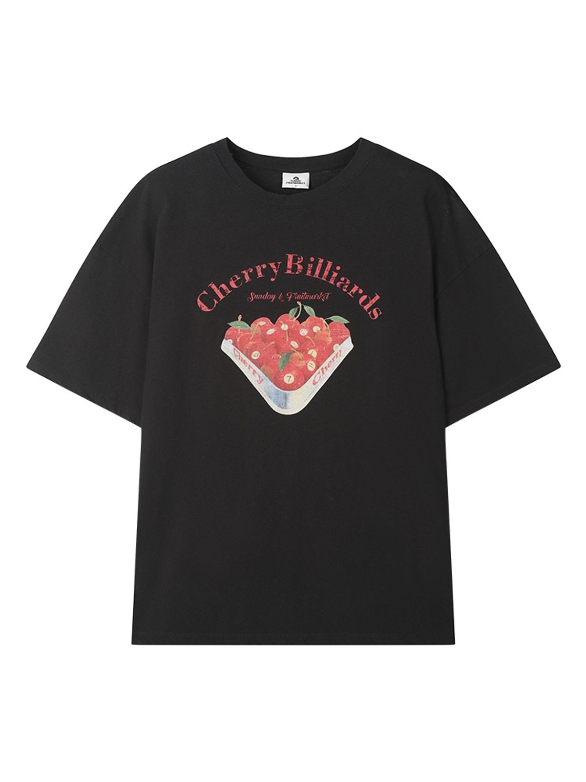 선데이후르츠마켓(SUNDAY FRUIT MARKET) CHERRY BILLIARDS TEE BLACK