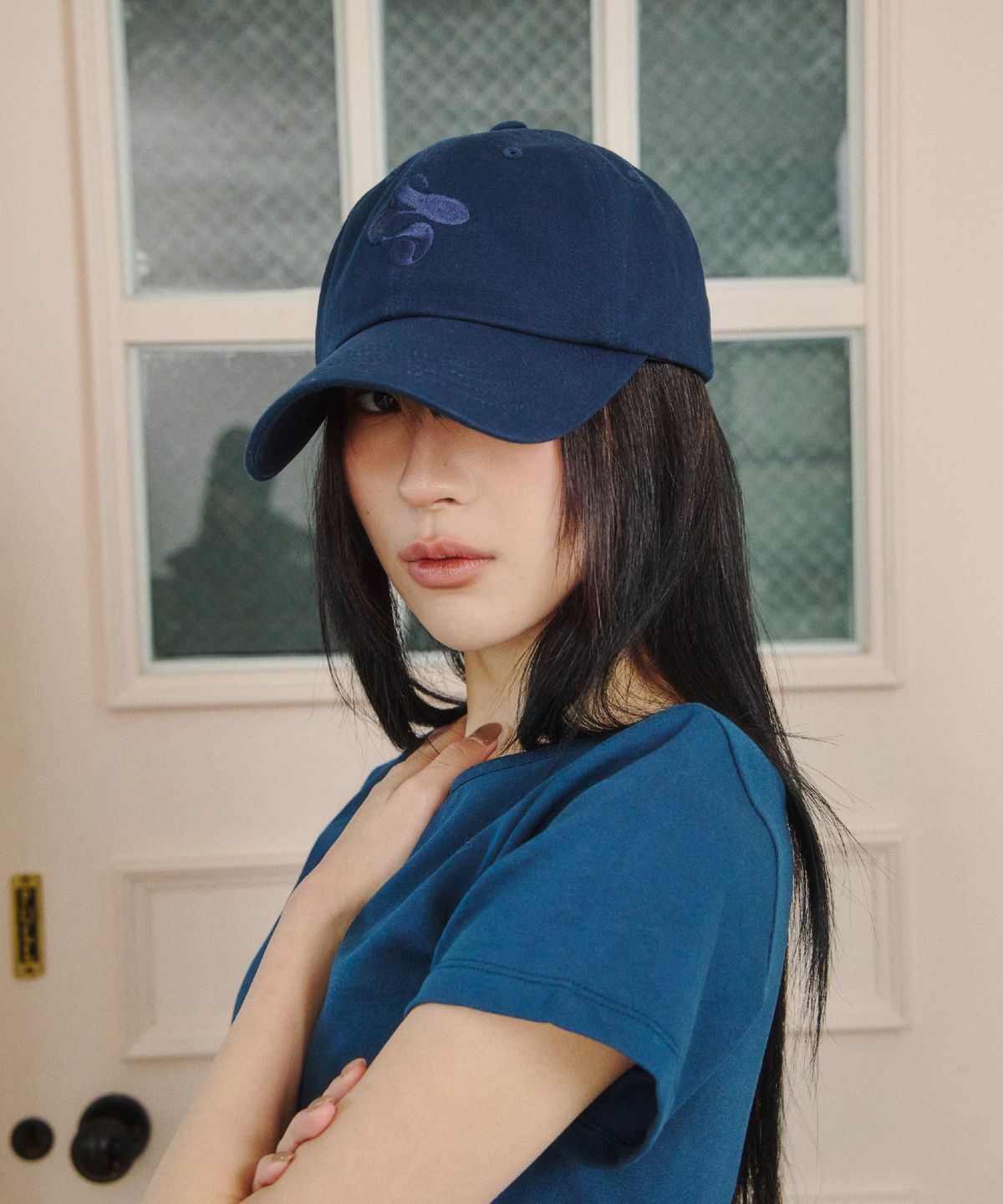 업드래프트(UPDRAFT) Updraft Logo Color Ball Cap [Navy]