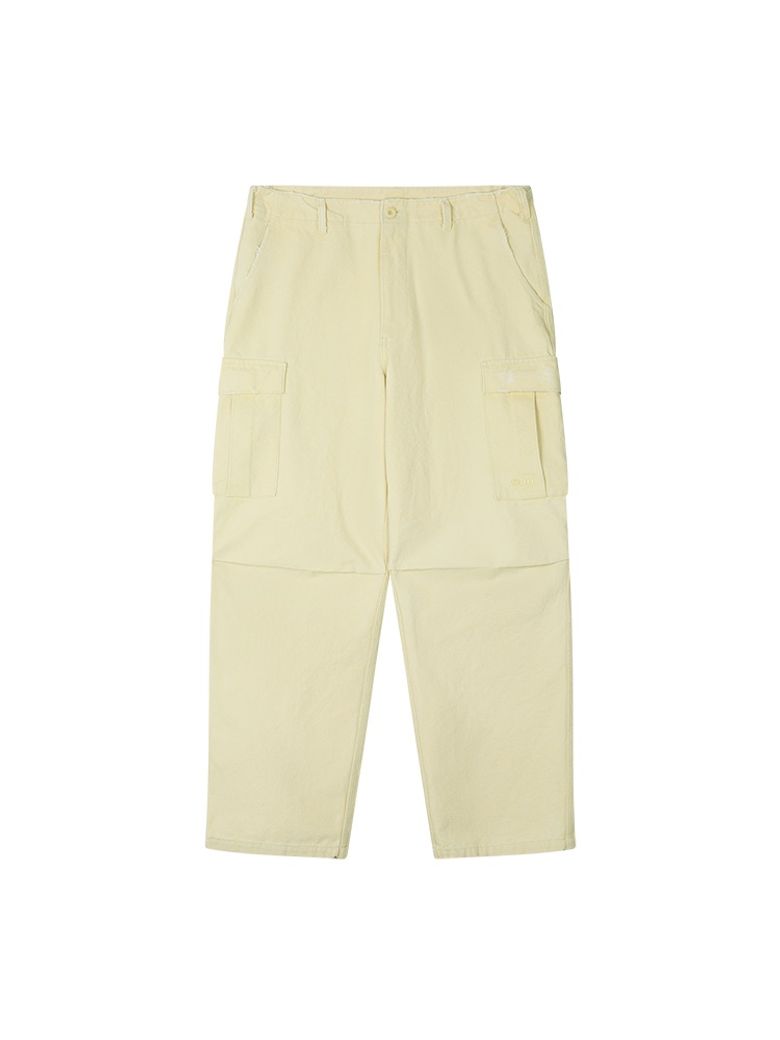 SUN WASHED CARGO PANTS LEMON