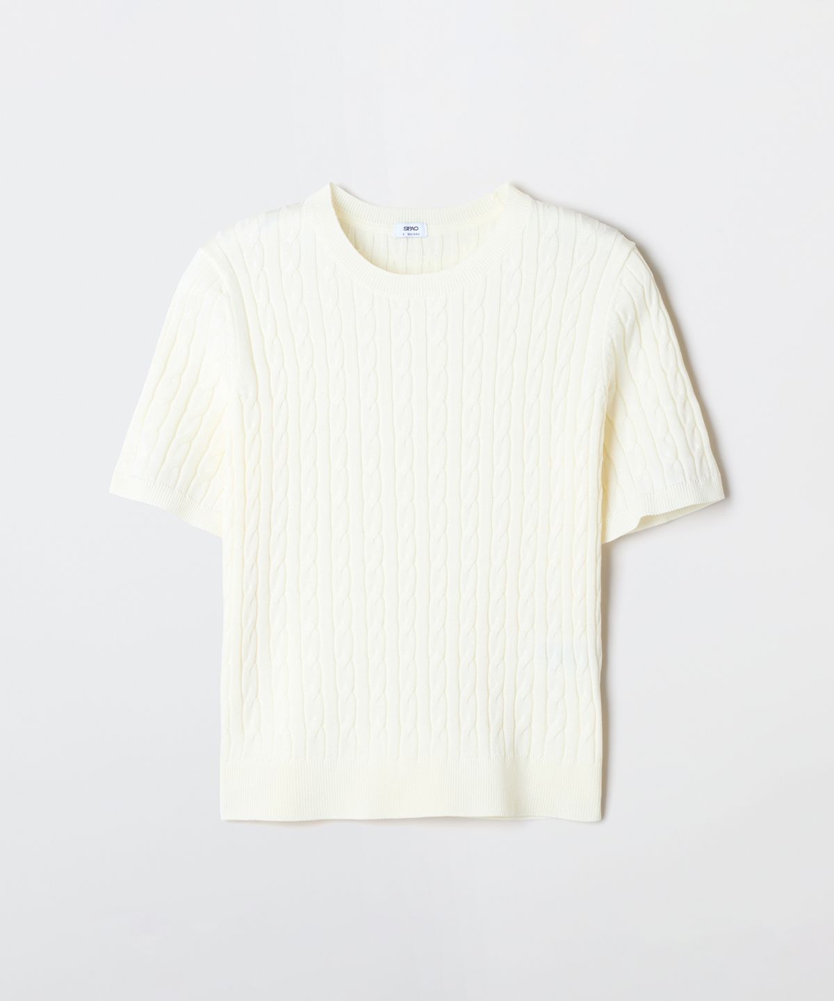 스파오(SPAO) [COOL] 썸머 케이블 반팔니트_SPKWG24G01