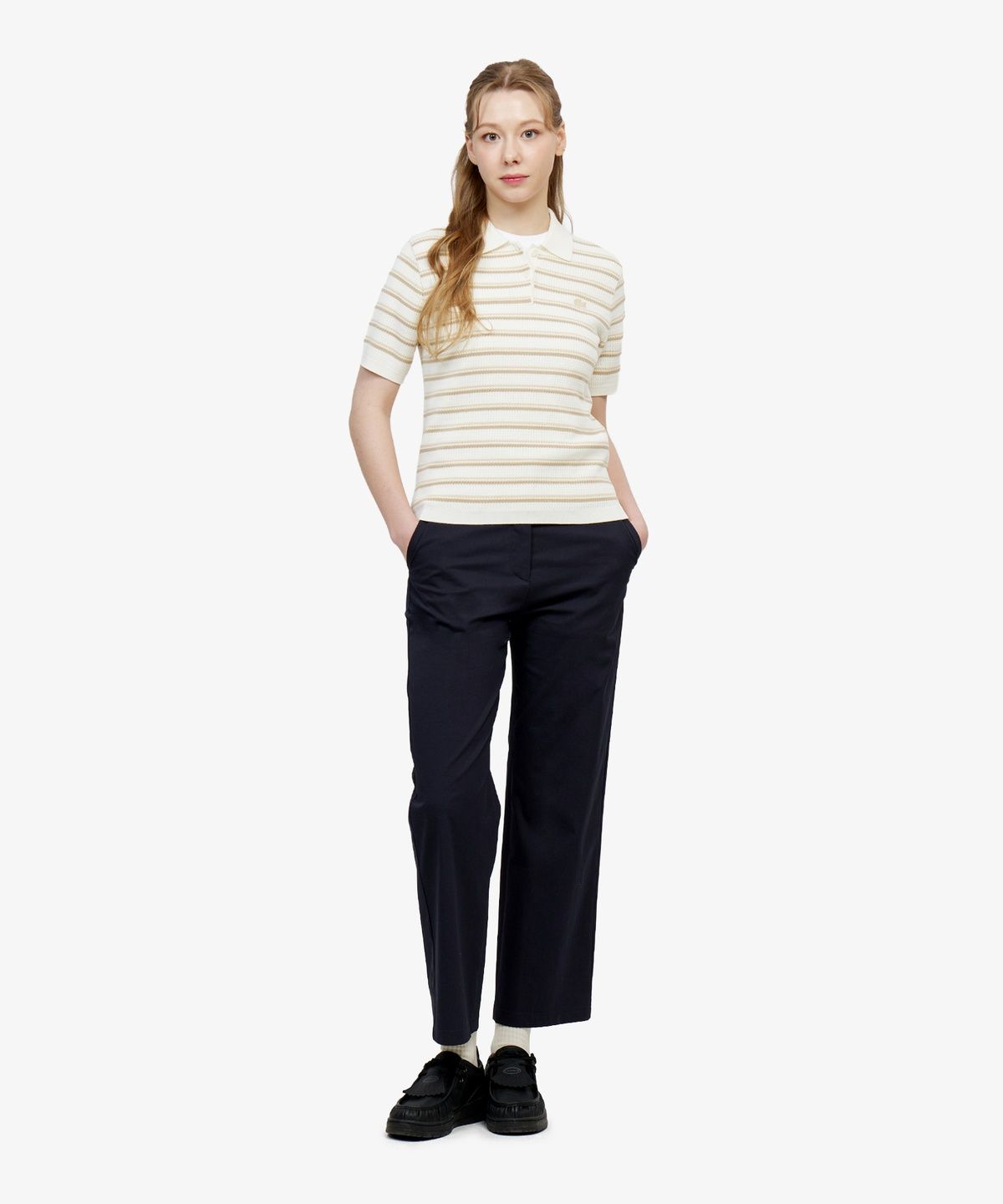 라코스테(LACOSTE) 여성 스트레이트 썸머 팬츠 HF020E-56G 166