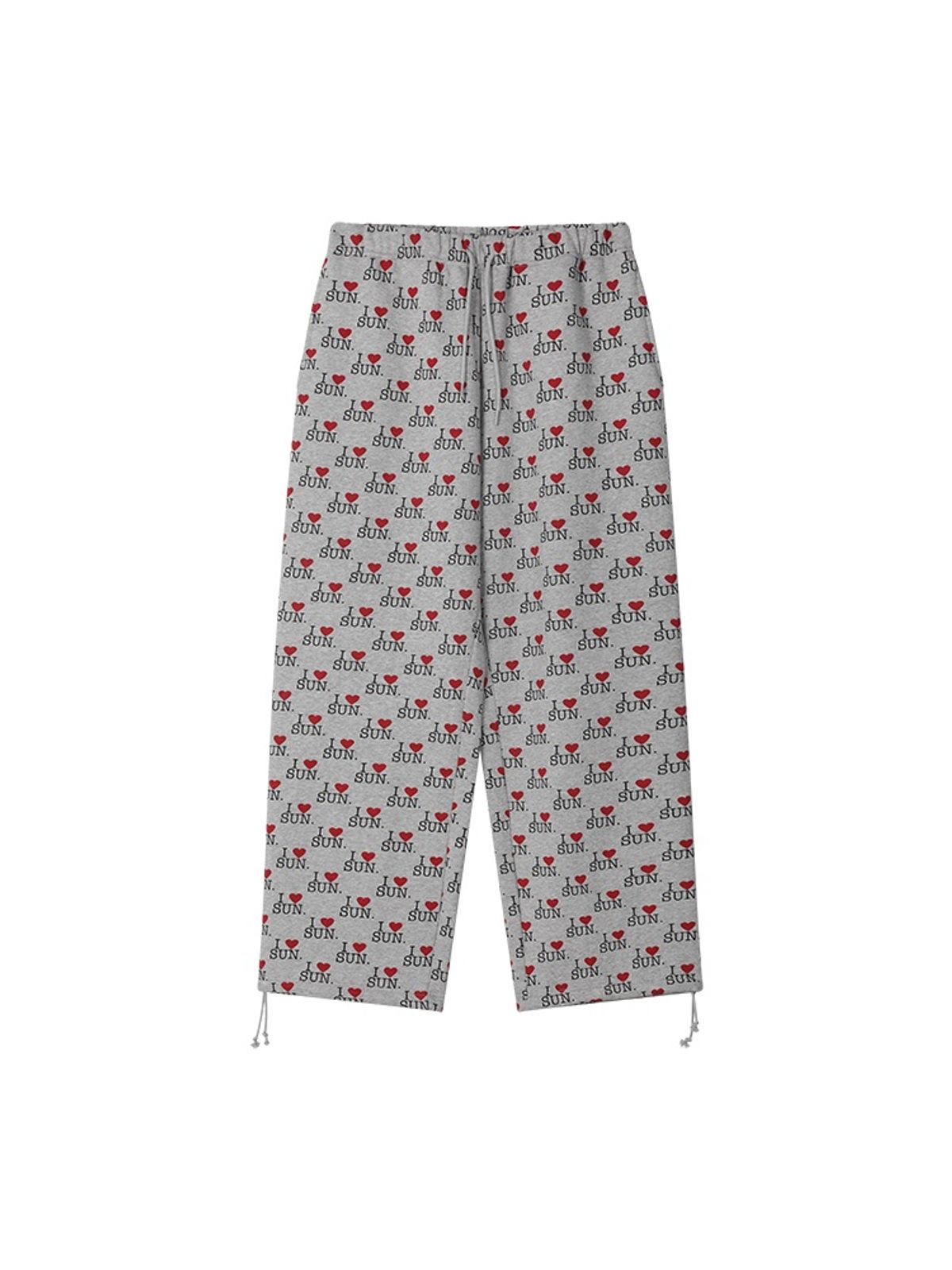 선데이후르츠마켓(SUNDAY FRUIT MARKET) I LOVE SUN SWEATPANTS GRAY