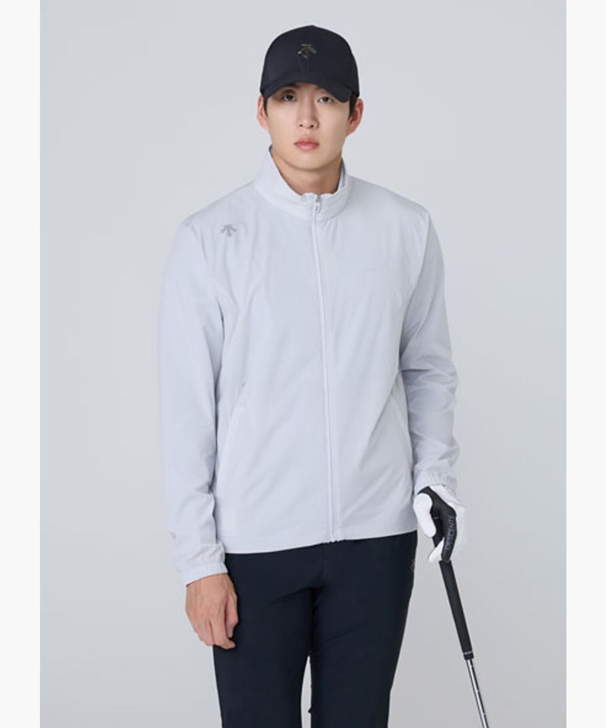 데상트 골프(DESCENTE GOLF) 남성 메쉬믹스 하이넥 홑겹 점퍼  DR11MFBL34