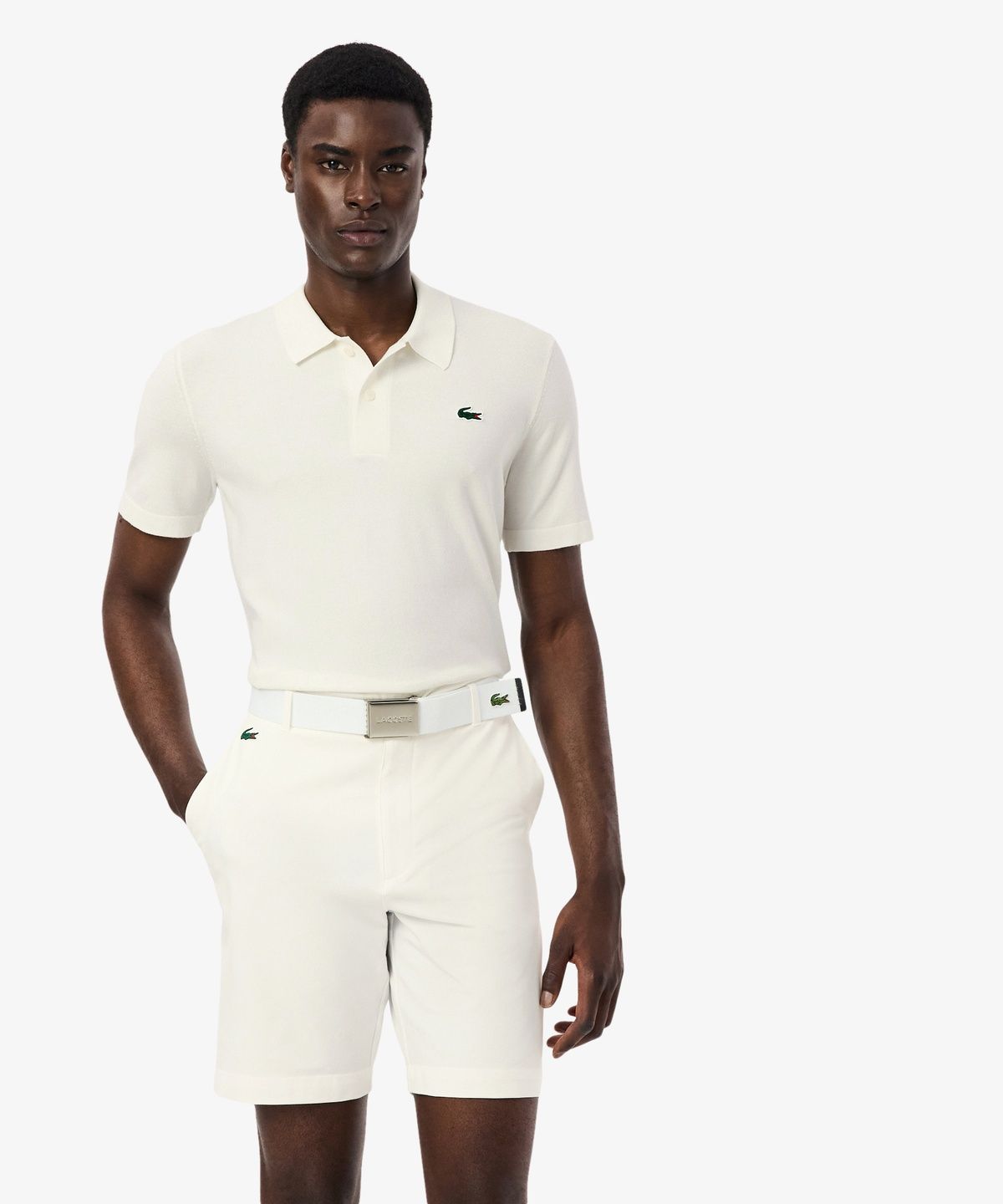 라코스테(LACOSTE) 남성 골프 베이직 반팔 스웨터 폴로 AH9341-56G 70V