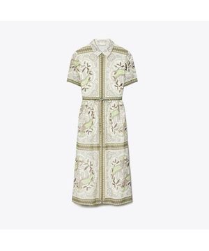 신치드 코튼 집 드레스 - 민트 코카투