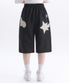 Angel Star Patch Bermuda Pants 버뮤다 원턱 스웨트 숏츠 반바지 ASP901 (블랙)