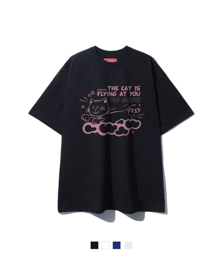 S/P FLYING CAT 오버핏 반팔 (SOS2-5SP144)