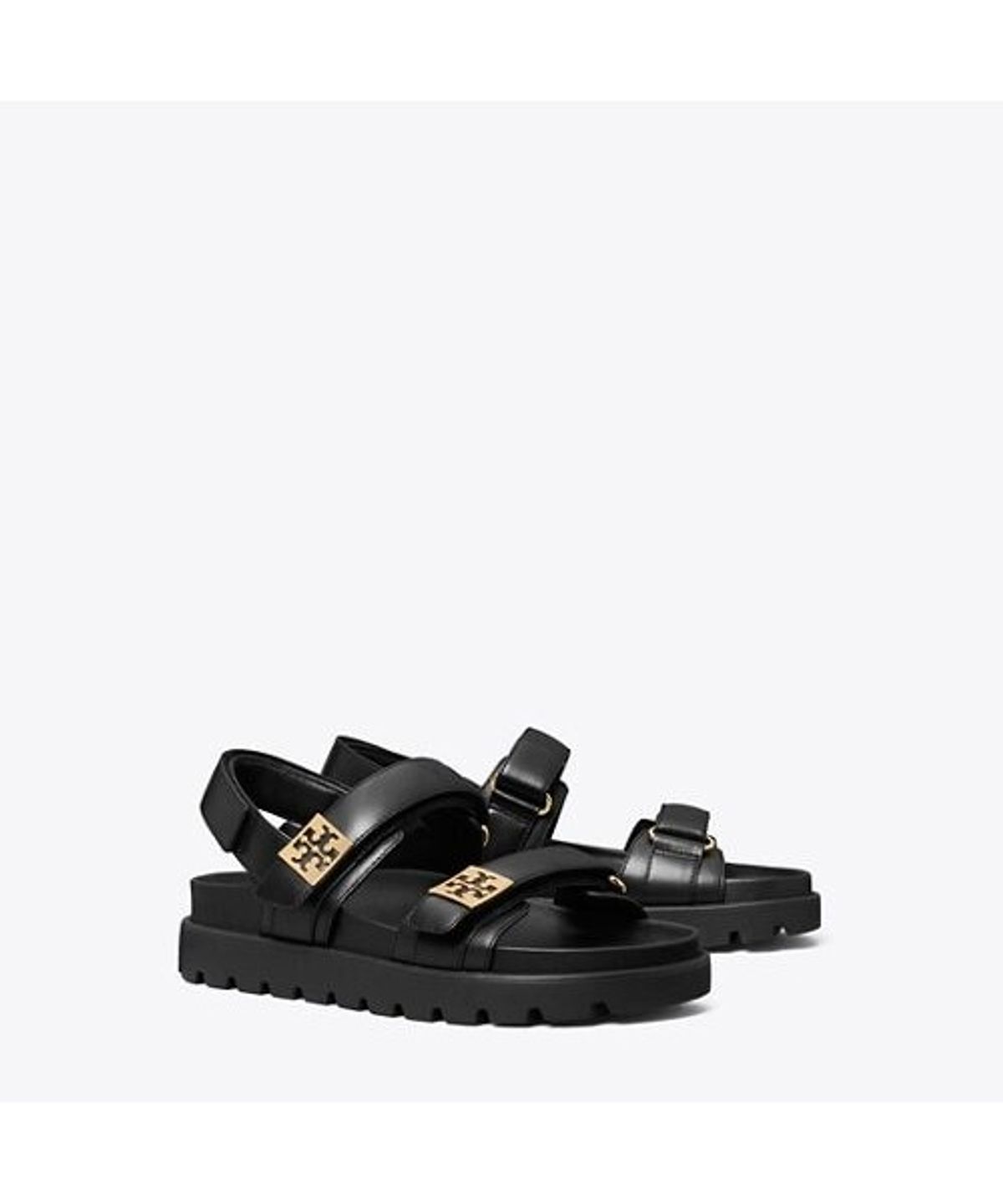 토리버치(TORYBURCH) 멜로우 스포츠 샌들 - 퍼펙트 블랙 / 골드