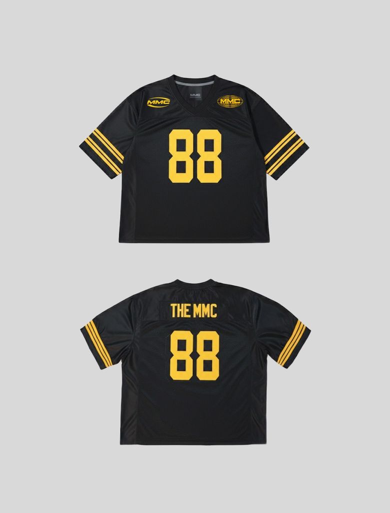 88 헤비 암밴딩 럭비 숏슬리브 매쉬[BLACK]