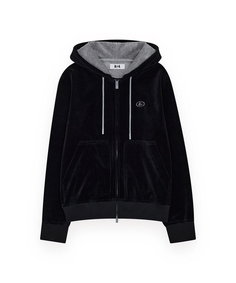 R-0064 / TAILORED VELOUR ZIP(BLACK)