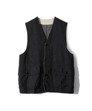 Weaver Slik Denim Vest Black