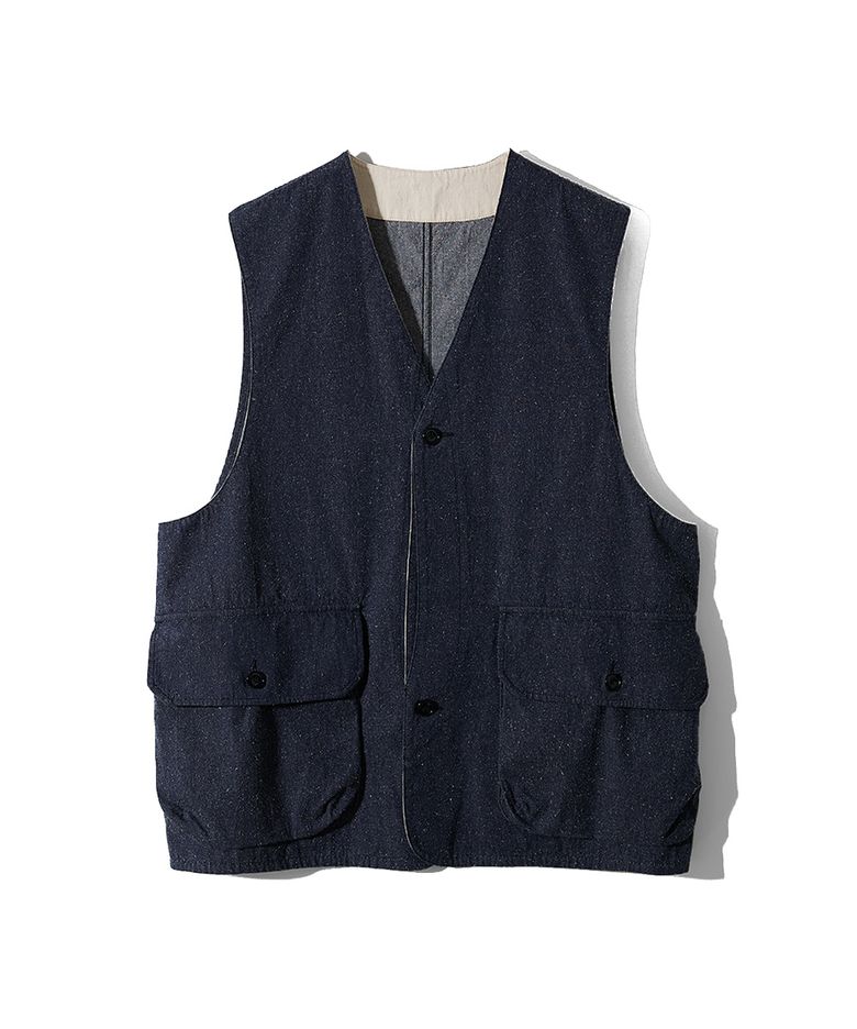 Weaver Slik Denim Vest Navy